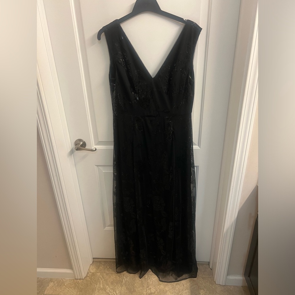 Karl Lagerfeld Black sequined formal Dress